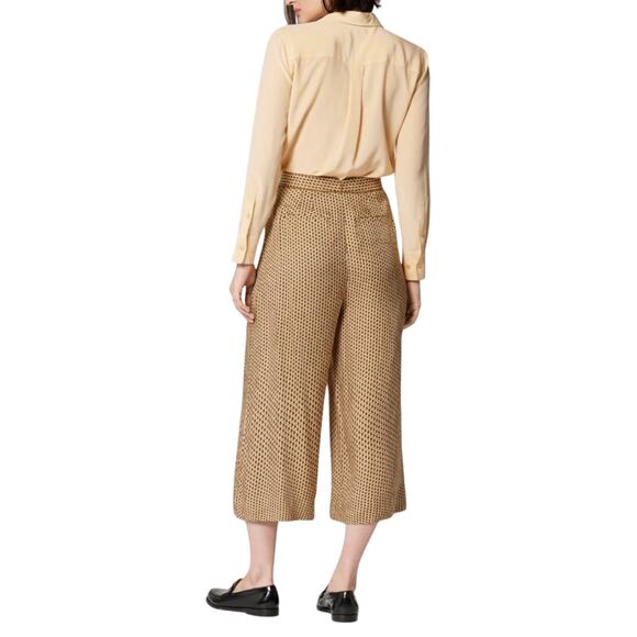 EQUIPMENT ALLETTE SILK TROUSER IN BUFF MULTI, Size 0, New with Tag MSRP $350 - Picture 5 of 11